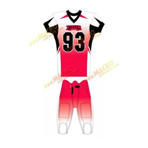 ชุดเล่นกีฬาอเมริกันฟุตบอลผ้าโพลีเอสเตอร์แขนสั้นพิมพ์ลายโลโก้ได้ตามต้องการ - Product Image 2