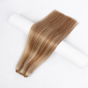 Màu Sắc Khác Nhau Nhà Tài Trợ Duy Nhất Phần Mở Rộng Tóc Con Người Remy Sợi Ngang Đôi Rút Ra Máy Tóc Ấn Độ Tóc - Product Image 2