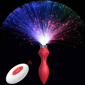 Plug anal vibrant sans fil lumineux avec télécommande, jouet sexuel coloré pour couples - Product Image 1