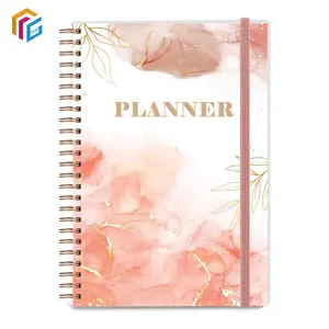 A5 Hardcover Spiral Bound Soul Manifest Notebook Printing Motivational Journal Planner With Tabs Divider