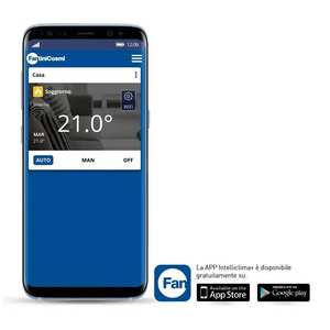 Système de climatisation intelligent Fantini Cosmi C800WIFIPRO pour maison connectée, chronothermostat LED avec fonctions électroniques - Product Image 4
