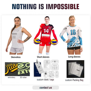 Sublimación personalizada camisa del equipo femenino ropa deportiva uniformes de voleibol playa rosa sin mangas camisetas de voleibol conjunto nuevo diseño - Product Image 4