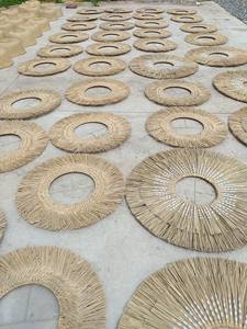 Producto de Venta caliente yute algas marinas baño espejo decoración espejos decoración pared duradera tejida a mano hogar decoraciones de lujo - Product Image 6