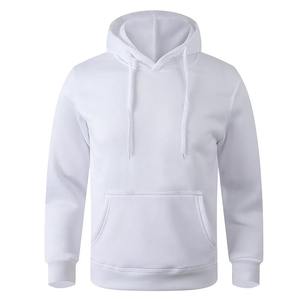 Sweat à capuche blanc épais 400gsm 2025 mode tendance hommes fermeture éclair à capuche à manches longues Plus pull en cachemire sweat à capuche en coton - Product Image 6