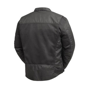 Elegante chaqueta de lona Cordura para hombre-Ajuste cómodo Tela duradera Impermeable y transpirable Logotipo frontal - Product Image 2