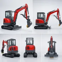 Excavator Mini Crawler 3,2 Ton untuk Lanskap Taman, Perawatan Kebun Anggur, Penggalian Bedeng Bunga, Penggali Hidrolik