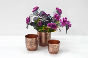 Cuivre tonique couleur aluminium table fleur Vase Antique Design métal Offre Spéciale Style moderne maison mariage et fête décor Vase - Product Image 3