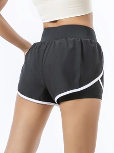 กางเกงขาสั้นกีฬาลำลองทรงหลวมสำหรับผู้หญิงใส่ในฤดูร้อนกางเกงขาสั้นสำหรับออกกำลังกายเล่นฟิตเนสวิ่งเล่นโยคะฟิตเนสมีกระเป๋า - Product Image 3