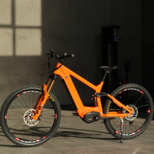 Vélo électrique Bafang G510 M620 à <span class=keywords><strong>suspension</strong></span> intégrale en carbone Cadre de <span class=keywords><strong>VTT</strong></span> 29 <span class=keywords><strong>FOX</strong></span> 38 Amortisseur de fourche en carbone - Product Image 5