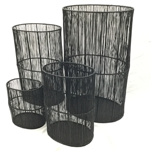 <b>Set</b> of 4 Handcrafted Metal Candle Holders & <b>Lanterns</b> for Home Decor for Christmas Festivities - Product Image 1