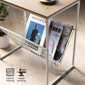 Table d'appoint avec fente pour magazines pour chambre à coucher salon petits espaces - Product Image 6