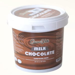 Vente en gros de snacks vietnamiens, pâte de chocolat au lait composé, cacao liquide, 1KG 4KG, OEM HALAL, snacks de boulangerie, bonbons - Product Image 1