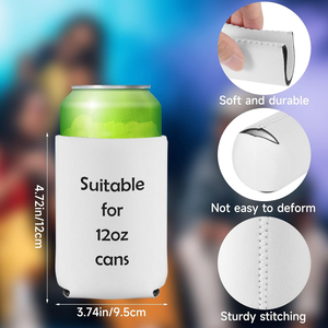 Funda Aislante de Neopreno Impresa para Botellas y Latas de Cerveza, Porta Latas de Alta Calidad para Fiestas - Product Image 3