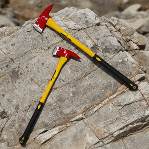 Hache de survie professionnelle en acier à haute teneur en carbone de qualité industrielle, hache multifonctionnelle avec long manche en acier - Product Image 4