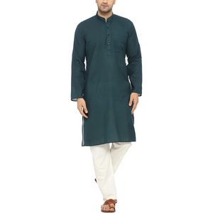 เสื้อเชิ๊ตผู้ชายแบบลำลองแบบดั้งเดิมเสื้อเชิ๊ตแบบชาวมุสลิมอินเดียเสื้อผ้าโยคะพื้นเมือง, น้ำหนักเบาและสวมใส่สบาย - Product Image 6