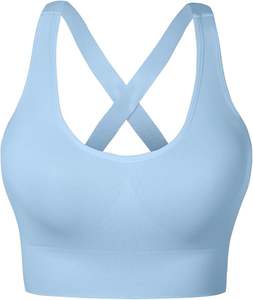 Soutien-gorge de sport pour femmes de qualité supérieure, ultra confortable et respirant, avec logo frontal, pour la course à pied, l'entraînement, soutien flexible pour adultes - Product Image 1