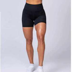 Short de yoga élastique taille haute pour femmes, avec logo personnalisé, pantalon de fitness, grande taille XL, short chaud en spandex sans couture - Product Image 6