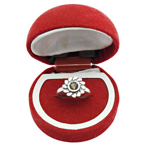 Amazing Sun <b>Flower</b> High Quality Smoky Quartz Gemstone Fashion Handmade Unique Ring 925 Sterling Silver <b>Gift</b> Wedding Anniversary - Product Image 3