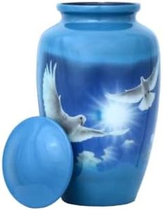 Caja de urna impresa de aluminio Cenizas de madera de aluminio Mans Caja de urnas clásicas de aluminio - Product Image 5