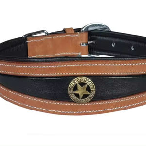 New Arrival Heavy Duty Hand Tooled <b>Dog</b> <b>Collar</b> with Quick Release Feature 6 Ft Long Leather Leash Available Bulk Quantity India - Product Image 1