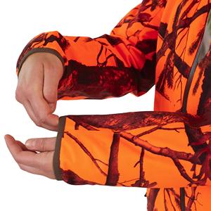 Veste coupe-vent camouflage orange de haute qualité, imperméable, à capuche, logo frontal personnalisable, veste coupe-vent d'extérieur - Product Image 2