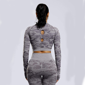 Conjunto Deportivo de 2 Piezas para Mujer, Talla Grande, de Alta Calidad, Personalizable, Ropa de Yoga Sólida, Tejido Ecológico que Absorbe la Humedad - Product Image 5