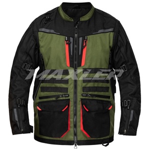 Veste de moto longue en textile certifiée CE, imperméable, vente en gros d'usine OEM, exportateur de marque privée - Product Image 1