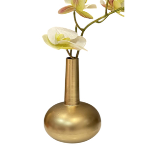 Florero decorativo elegante superventas, florero de Metal de Color dorado, arreglo Floral de escritorio para uso en bodas - Product Image 3