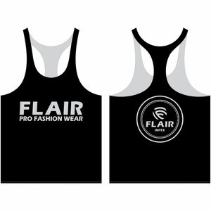 เสื้อกล้ามผู้ชายแห้งเร็วเสื้อผ้าฟิตเนสสีตามสั่งสำหรับสตรีทผ้าถักแบบถักไซส์พิเศษ - Product Image 2