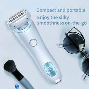 Mini rasoir électrique étanche IPX7 pour femme avec grille flottante 3D et 3 lames, rasoir électrique pour le visage, les jambes et les zones intimes - Product Image 3