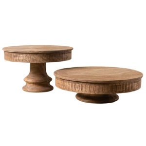 Soporte de pastel de fruta de madera decorativo hecho a mano para el mejor precio soporte de servidor de pastel de cumpleaños - Product Image 2