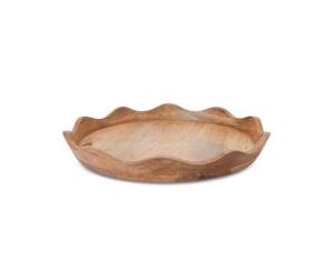 Assiettes de présentation en bois d'acacia massif faites à la main, 100 pièces, durables, style classique moderne, pour hôtel et restaurant - Product Image 1