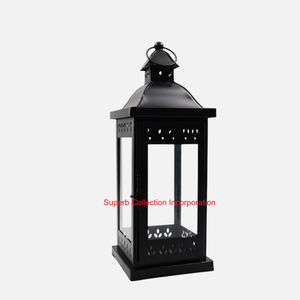 Modern Design Home Decorative Hanging Lantern Large Black Metal Outdoor Candle Lantern Decorative Garden Lantern At Lowest Price - Product Image 6