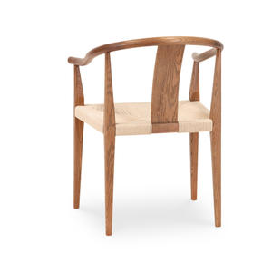 Chaise de salle à manger en teck indonésien de style scandinave moderne, prix d'usine OEM/ODM personnalisé, vente en gros - Product Image 3