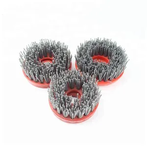 Vente en gros, ensemble de brosses abrasives en carbure de silicium, pour roues, fil métallique, haute densité, personnalisé