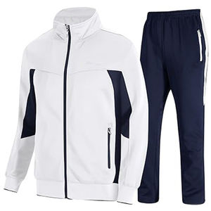 Nuevo Conjunto Deportivo de 2 Piezas para Hombre, Sin Capucha, Casual, Sólido, Cortavientos, con Cremallera Completa, de Secado Rápido, para Servicio OEM Personalizable - Product Image 1