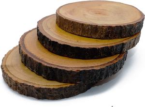 Vente en gros de sous-verres en bois naturel de style classique sous-verres écologiques pour tasses à thé noires avec absorbant l'eau en écorce - Product Image 4