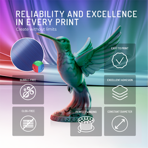 Filamento PLA Tricolor WINKLE Silk de 1.75mm y 1kg para Impresora 3D, Material Biodegradable de Alta Precisión, Fácil de Imprimir, FDM, Venta al Por Mayor - Product Image 4