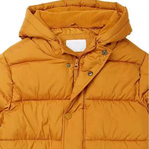 Veste d'hiver matelassée en duvet avec logo personnalisé, 100% polyester, haute qualité, chaude, coupe-vent, imperméable, col montant, unisexe - Product Image 4