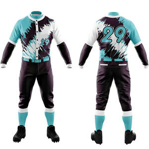 ชุดเบสบอลผลิตตามสั่งแบบมืออาชีพ พิมพ์ลายแบบซับลิเมชั่นเต็มตัว ราคาขายส่ง - Product Image 6