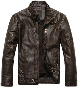 Chaqueta de Cuero Ligera y Elegante para Hombre, Precio Económico, Nueva, en Oferta, Chaqueta de Cuero Cómoda de Buena Calidad para Hombre - Product Image 1