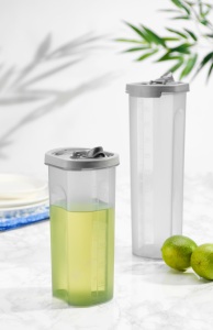 ขวดจ่ายน้ำมันแบบเป็นมิตรกับสิ่งแวดล้อม ขนาด 1 ลิตร ป้องกันการรั่วซึม ฝาปิดแบบพลิก ปลอดสาร BPA สำหรับเก็บน้ำมันปรุงอาหารในครัว น้ำสลัด น้ำส้มสายชู - Product Image 5