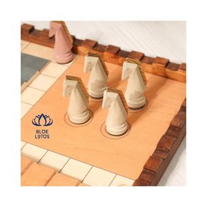 GEM Classic Wooden <b>Chess</b> <b>Board</b> Game <b>Set</b> Portable Travel SEAHORSE - Product Image 2