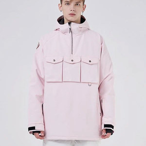 Chaqueta de esquí con capucha estilo tres bolsillos para hombre, impermeable, cortavientos, para snowboard, traje de esquí, ropa de abrigo con capucha, ropa de esquí y nieve - Product Image 5