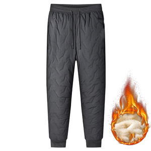 Oem logo personnalisé conception hommes automne hiver sports pantalons de survêtement coton agneau plus velours épais pantalon extra épais pantalon - Product Image 4