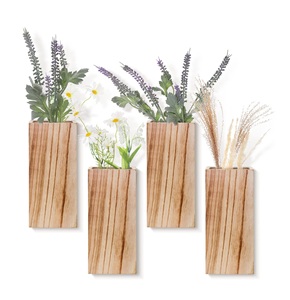 Wedding Home Interior Decorative <b>Wooden</b> Table for Living Room Use Solid Wood <b>Square</b> Shape Decorative Flower Pot for Garden - Product Image 2