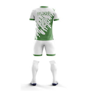 100% poliéster Francia camisetas de fútbol entrenamiento de verano ropa deportiva de manga corta sublimación completa uniforme de ropa de fútbol - Product Image 3