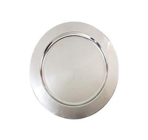Assiette de service en métal uni émaillé de forme ronde Vaisselle et assiettes pour la décoration de table à la maison et pour les mariages - Product Image 5