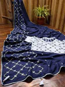 Saree en soie pure de haute qualité Design lisse et élégant Meilleur prix de gros fabriqué en Inde pour les vêtements indiens et pakistanais - Product Image 5