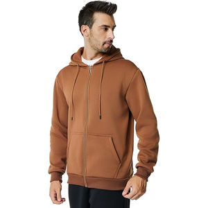 Haute Qualité Hommes Zipper Hoodies Marque Privée Mode Slim Fit Full Zip Hoodies Gym Wear Coton Polaire Hoodies En Vrac - Product Image 4